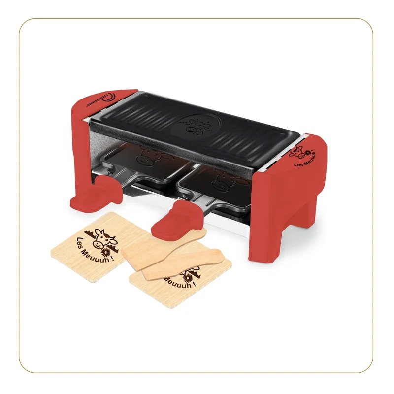Appareil à Raclette, Meuuuh Duo, Rouge Brique