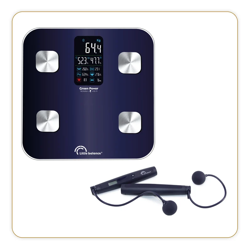 Impédancemètre + Corde à sauter connectés, Connect Easy Jump USB, Sans pile (Emb. imparfait)