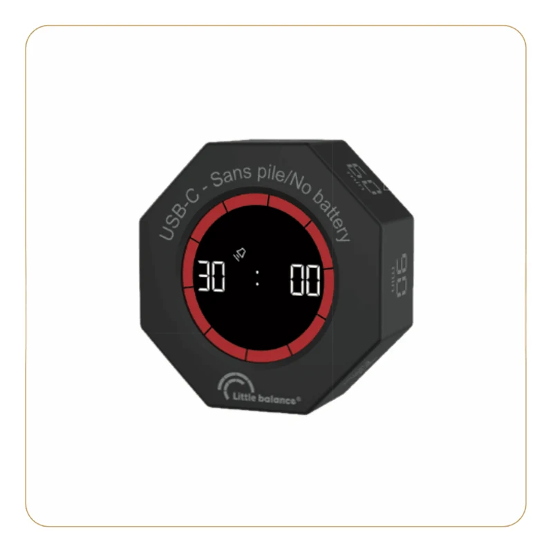 Minuteur, Little Time Octo 90, USB-C Sans pile