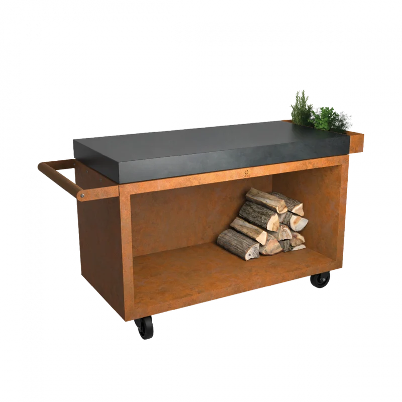 Table Mise en Place Corten 135 PRO Céramique Gris Anthracite