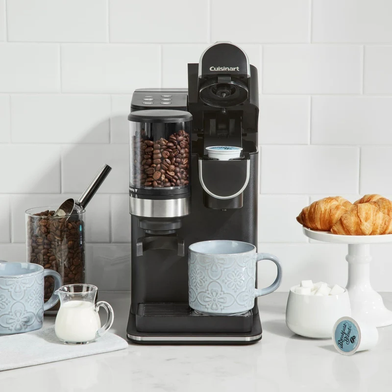 Cafetière Une tasse à la fois avec moulin intégré Grind & Brew
