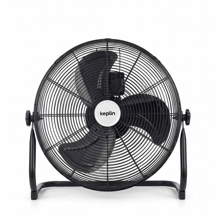 12 Inch Chrome Floor Fan – Compact, Heavy Duty & Powerful