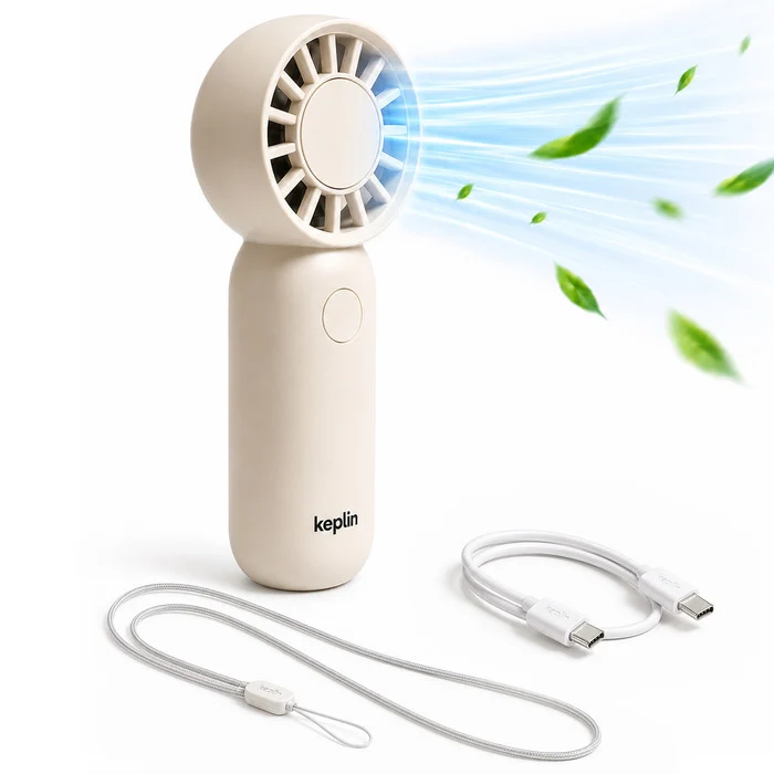 Mini Portable Handheld Fan, 3 Speed USB Rechargeable