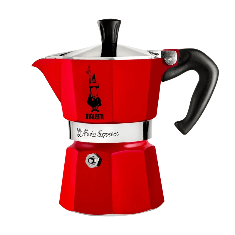 Bialetti Moka Express Rouge, 6 tasses