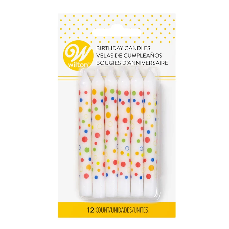 Bougies d'anniversaire, 12 unités