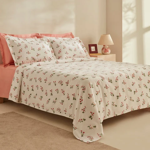 Karaca Silvie, Ensemble en Piqué 100 % Coton, Rouge