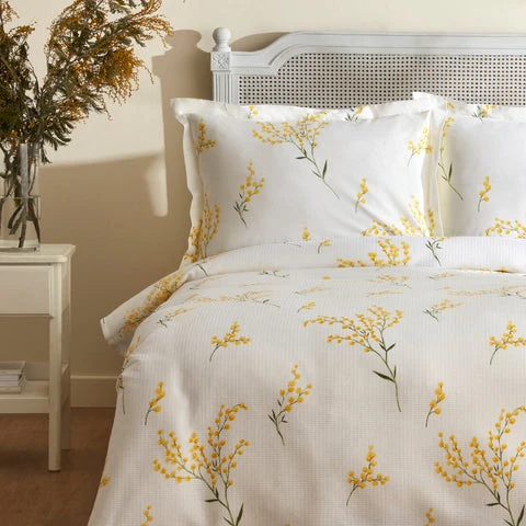 Karaca Loretta, Ensemble en Piqué 100% Coton, Simple, Jaune