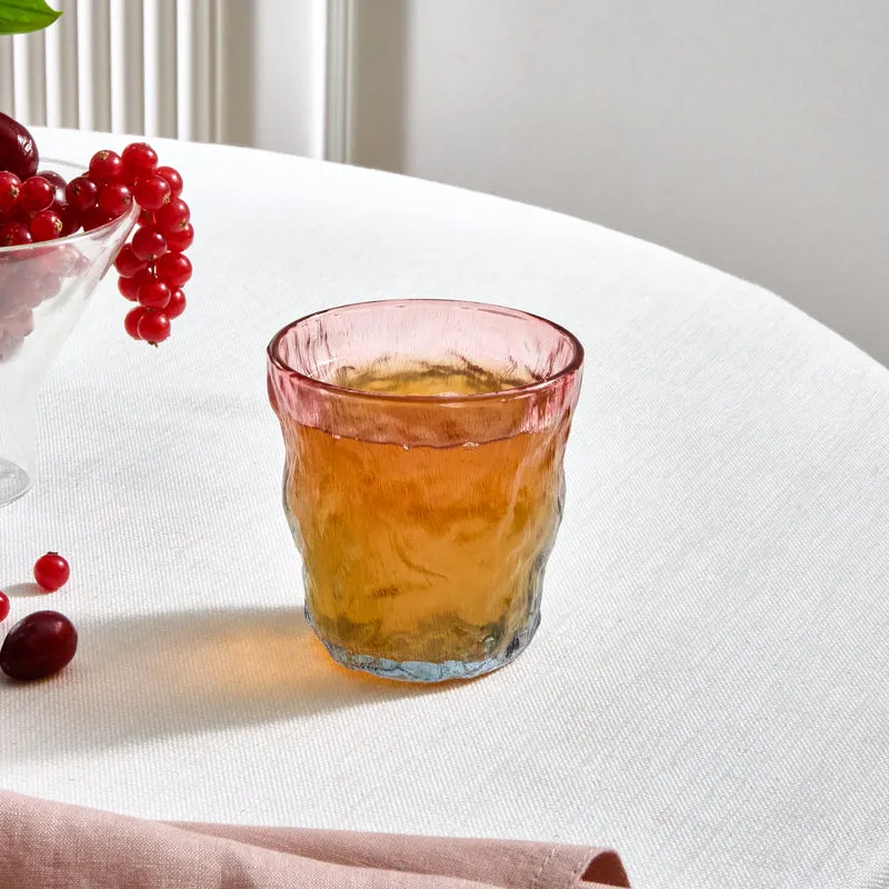 Karaca Glacier Verre Tumbler, 287 ml, Bleu - Rose