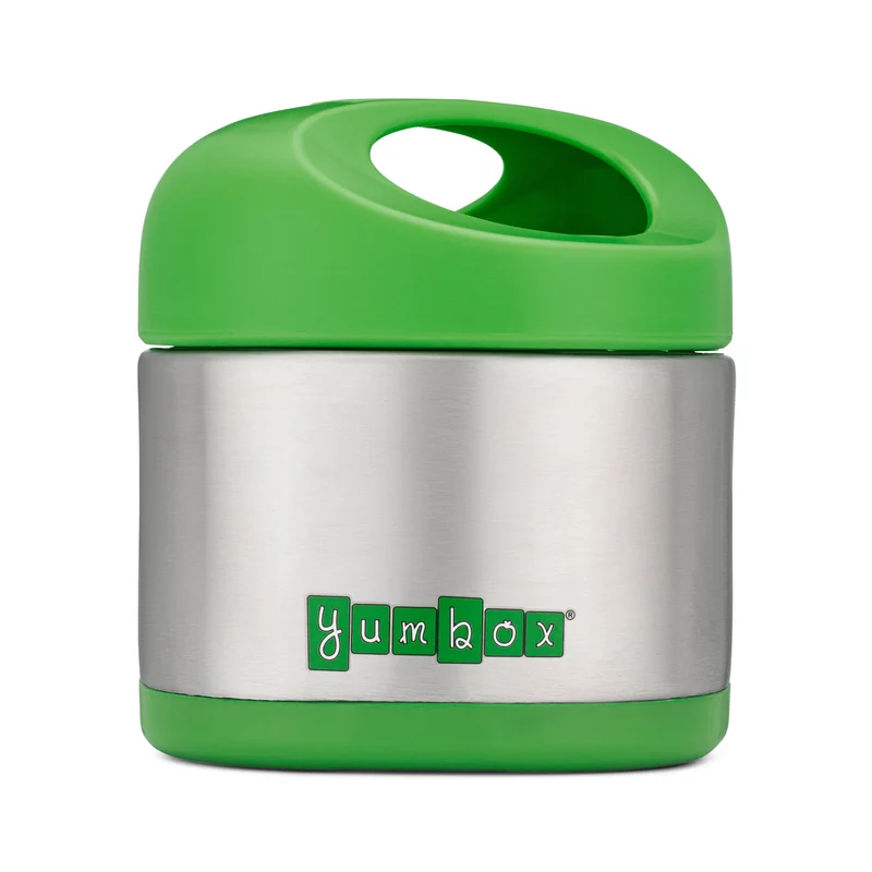 Yumbox Cubi - Bocal alimentaire isotherme pour enfants 300 ml - Vert pomme