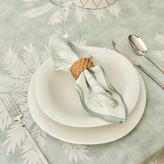 Karaca Home Juno Ensemble de 2 Serviettes 40x40 cm Menthe