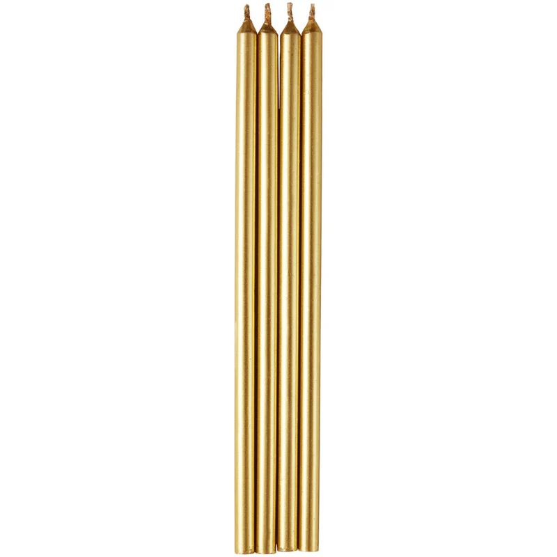 Bougies d'anniversaire dorées