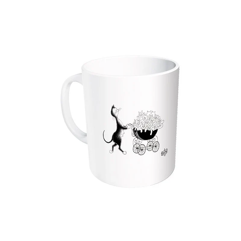 Mug - Famille nombreuse - Chats Dubout