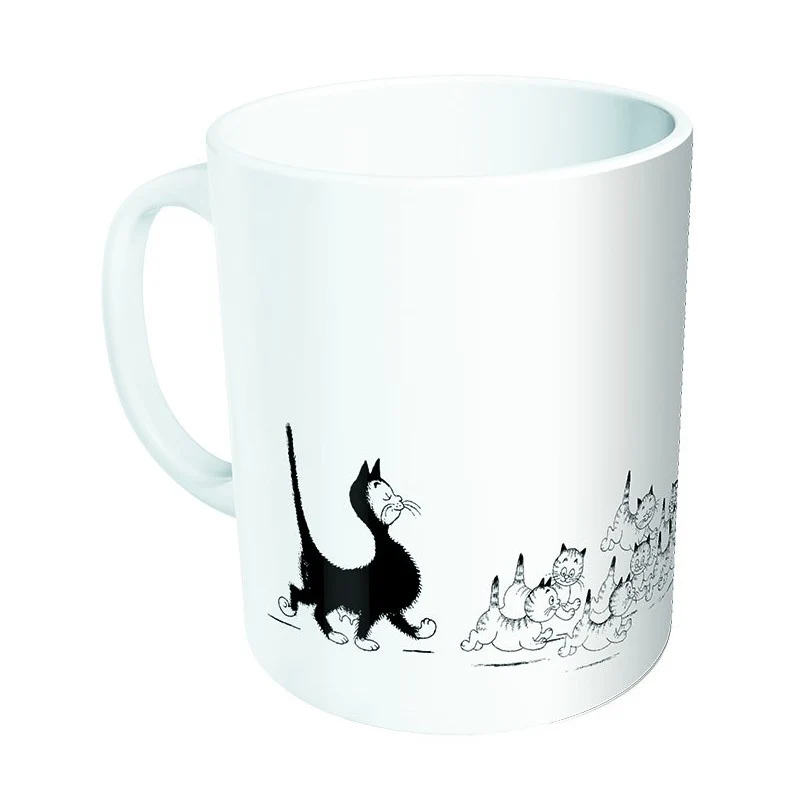 Mug - Promenade en famille - Chats Dubout