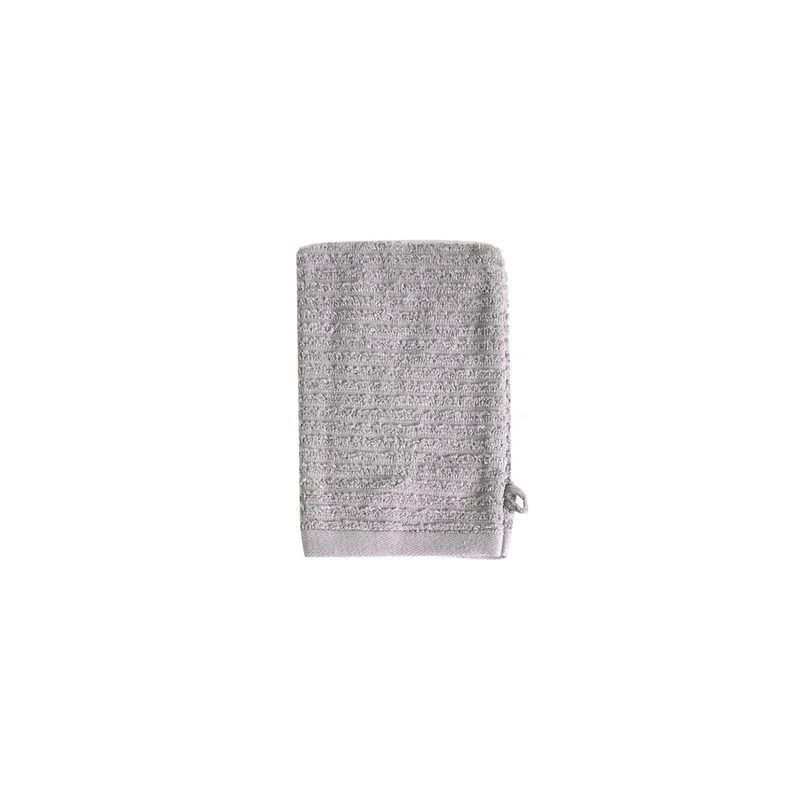 Karaca Rachel Supreme Gant de Toilette, Gris Clair, 16x22 cm