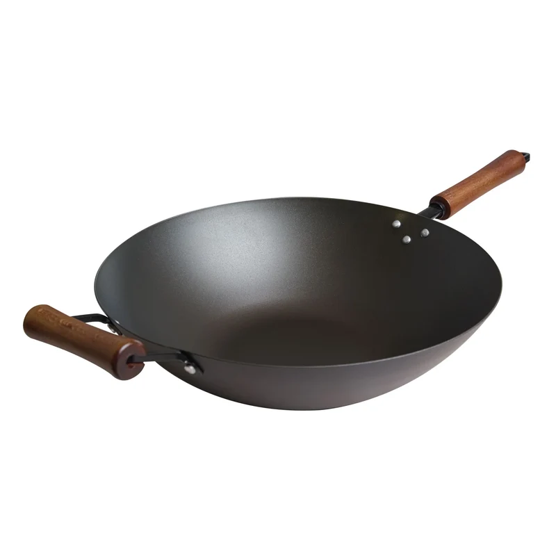 Wok en acier carbone pré-assaisonné 14 po - Série Classic