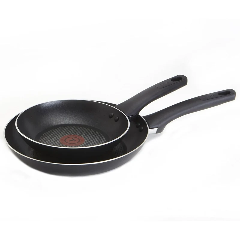 Poêle à frire antiadhésive T-fal Intuition, 2 pièces, Noire