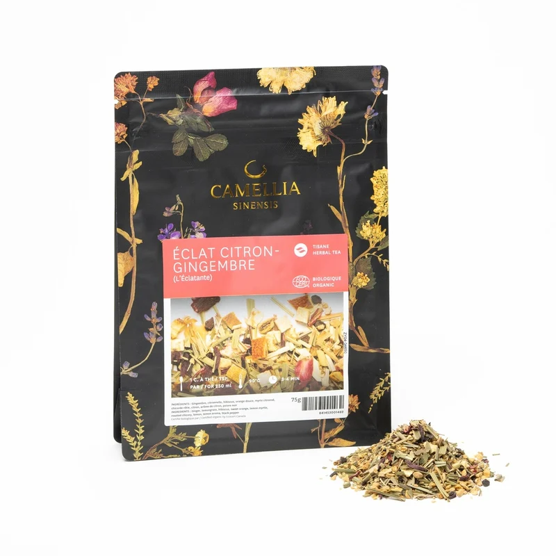 Éclat Citron-Gingembre (L'Éclatante) biologique (sac de 75g)