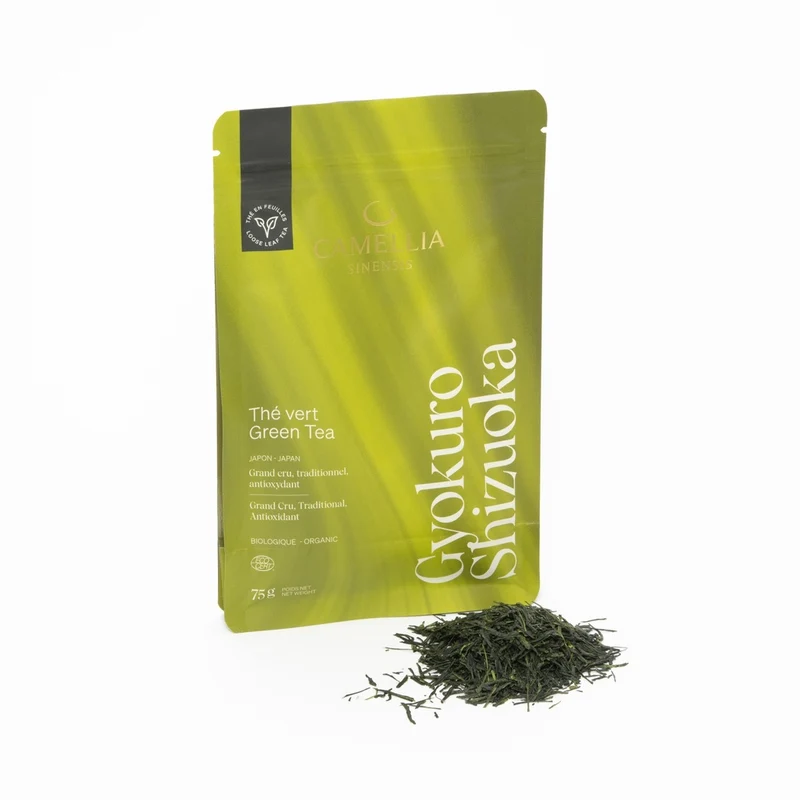 Gyokuro Shizuoka biologique (sac de 75g)