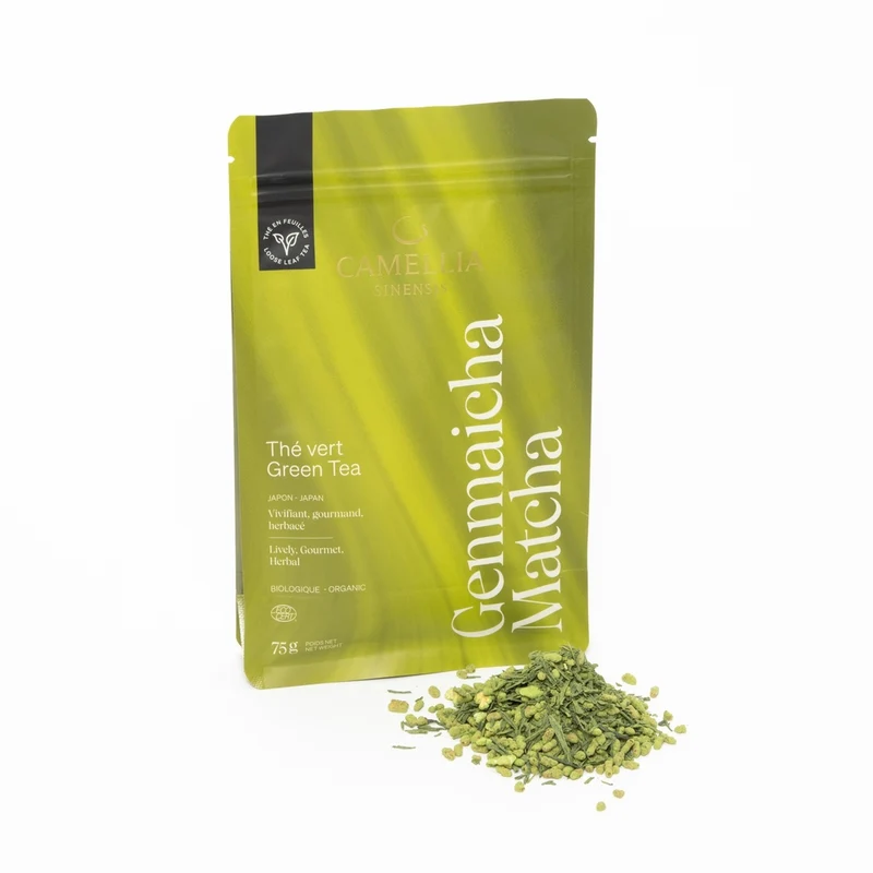 Genmaicha Matcha biologique (sac de 75g)