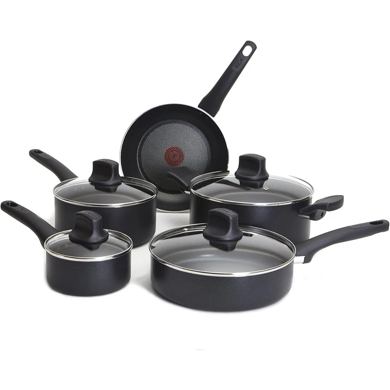 Ensemble batterie de cuisine antiadhésives 9 pièces Intuition de T-fal
