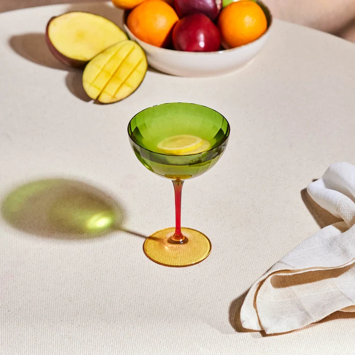 Karaca Dolce Martini et Verre à Glace 210 ml, Vert