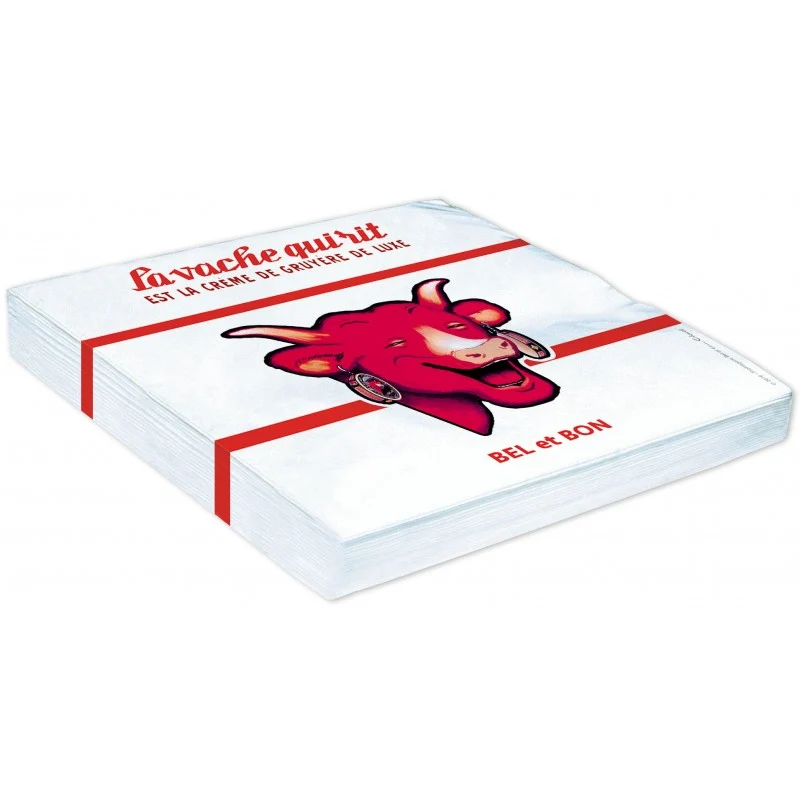 Serviettes en papier Crème de gruyère de luxe - La Vache Qui Rit