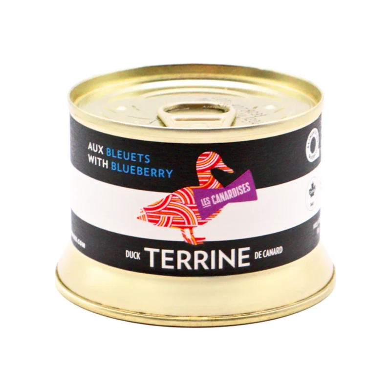 TERRINE de canard aux BLEUETS 130 g / 4,6oz