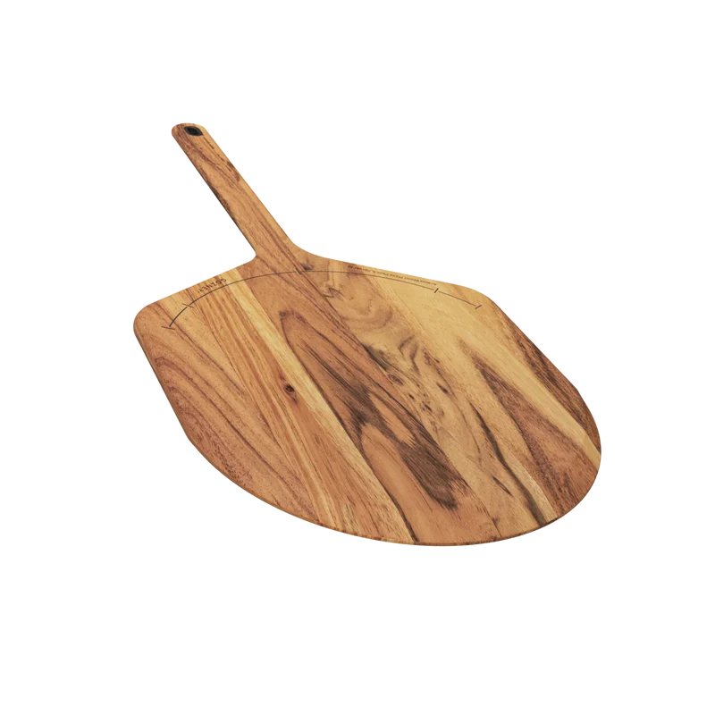 Pelle à pizza et serveur en bois d'acacia
