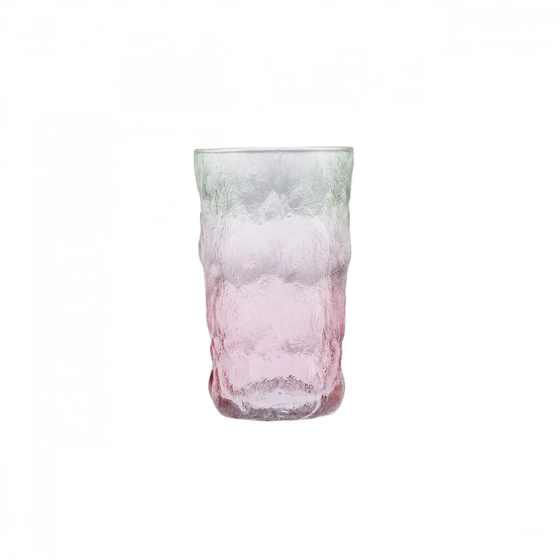 Verre à boisson Karaca Glacier, 383 ml, rouge vert