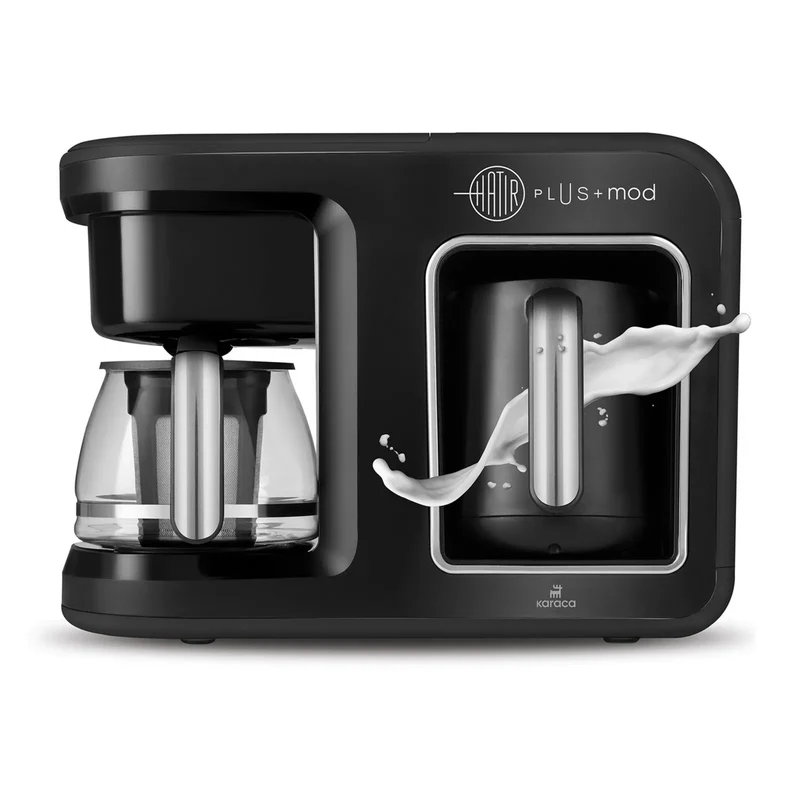 Machine à café Karaca Hatır Plus Mod 5 en 1 Essential, noir et chrome