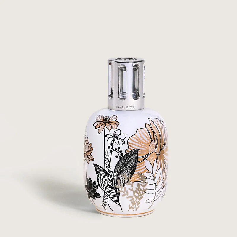 Lampe Berger Porcelaine Blanche Végétale
