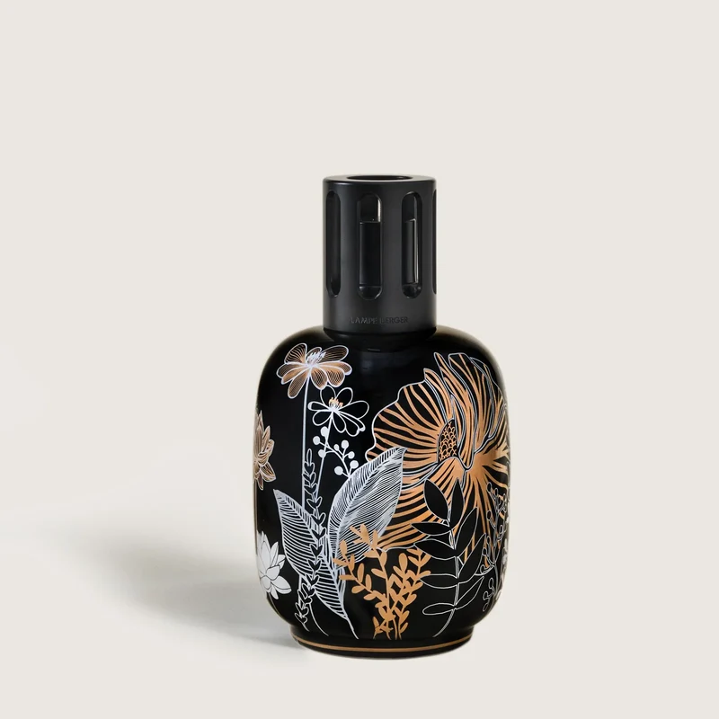 Lampe Berger Porcelaine Noire Végétale