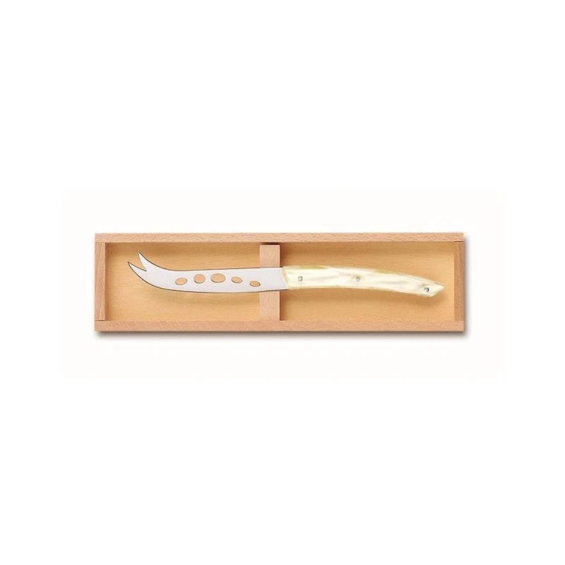 Coffret hêtre couteau à fromage Le Thiers manche narine