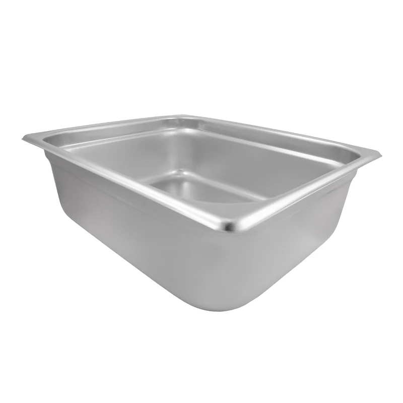 Bac Gastro Demi Grandeur 4" de profondeur - Recipient Antiblocage 25 Calibre NSF 18-8 A/I