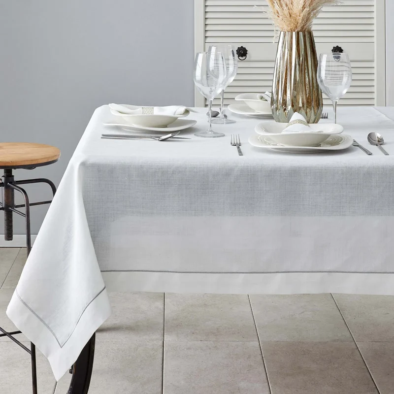 LINEN MASA ORTUSU SETI 13 PARCA, SILVER