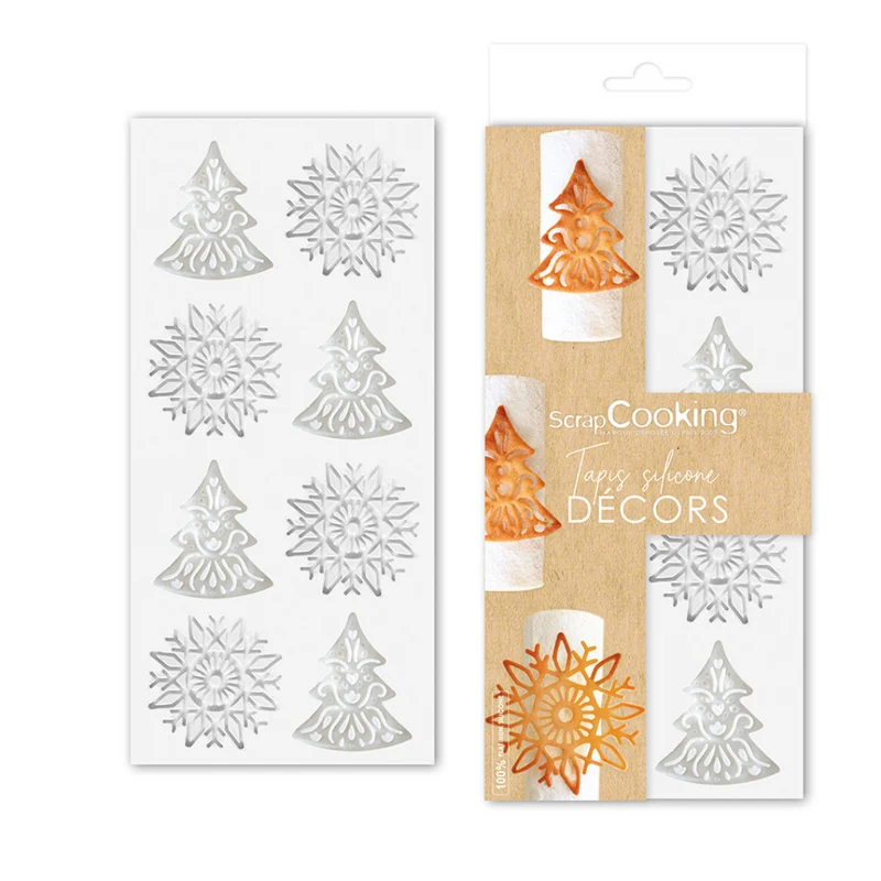 Tapis silicone pour tuile décors Sweet Xmas