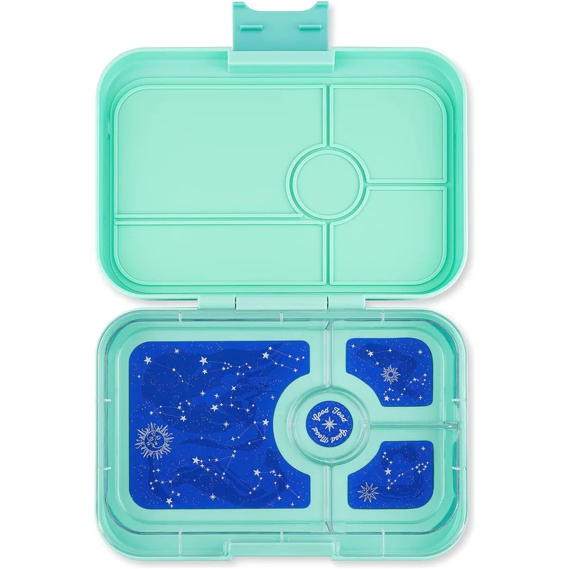 Yumbox Bento - Tapas - Bali Aqua avec plateau zodiac (4 compartiments)