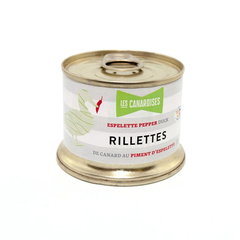 Rillettes de canard au Piment d’Espelette - 150g