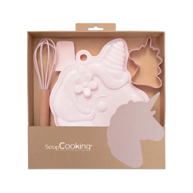 Coffret ustensiles pâtisserie licorne