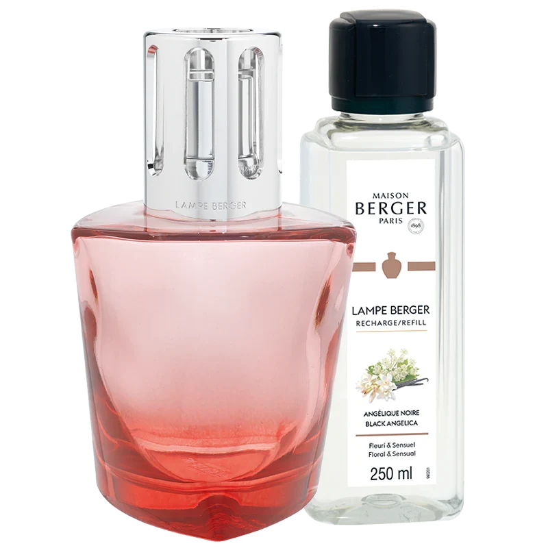 Coffret Lampe Berger Red Terra + Angélique Noire - 250ml (8,5 oz) *