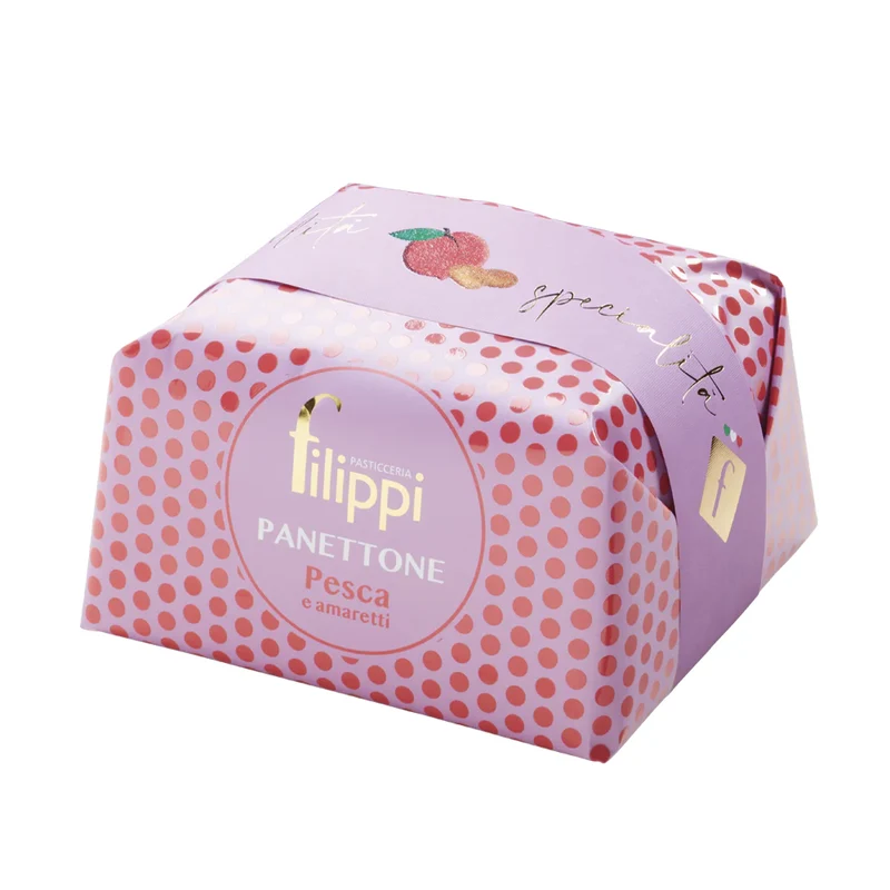 Panettone Pêches et Amaretti 500g
