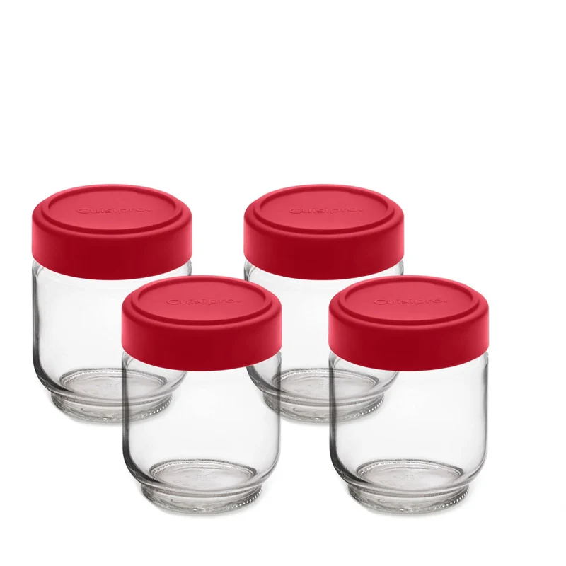 Pots en verre hermétiques 160ml-6oz