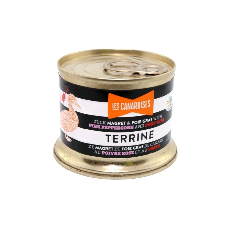 TERRINE de canard & Foie Gras – Poivre Rose et Porto - 150g