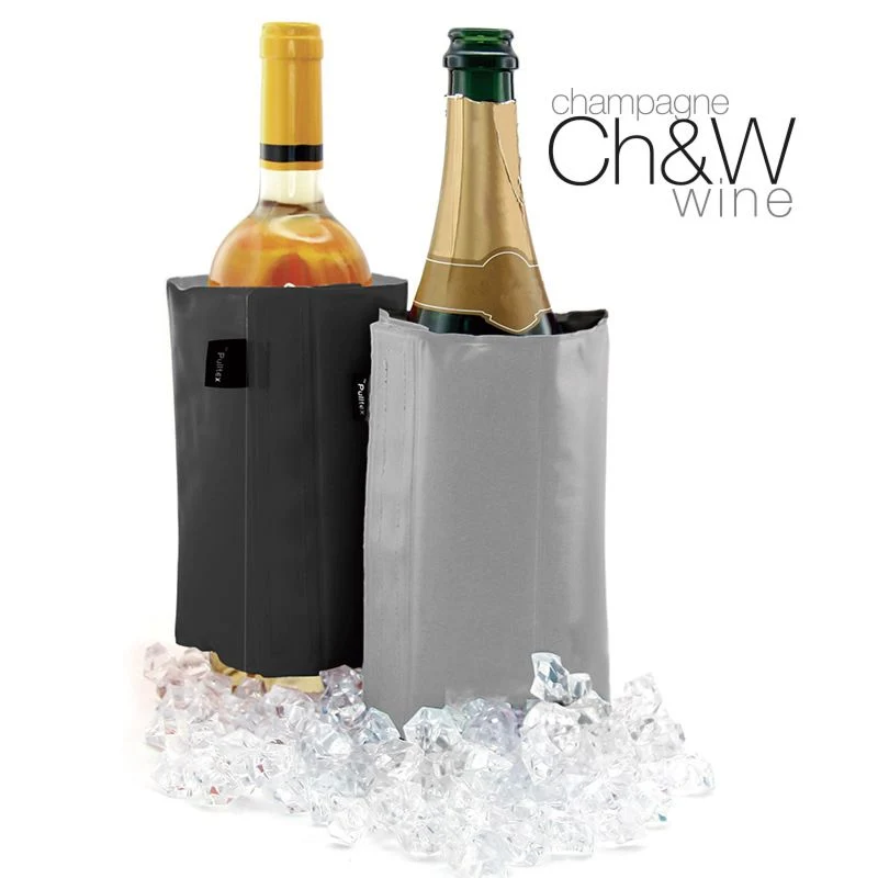 Refroidisseur à Vin et Champagne noir et gris
