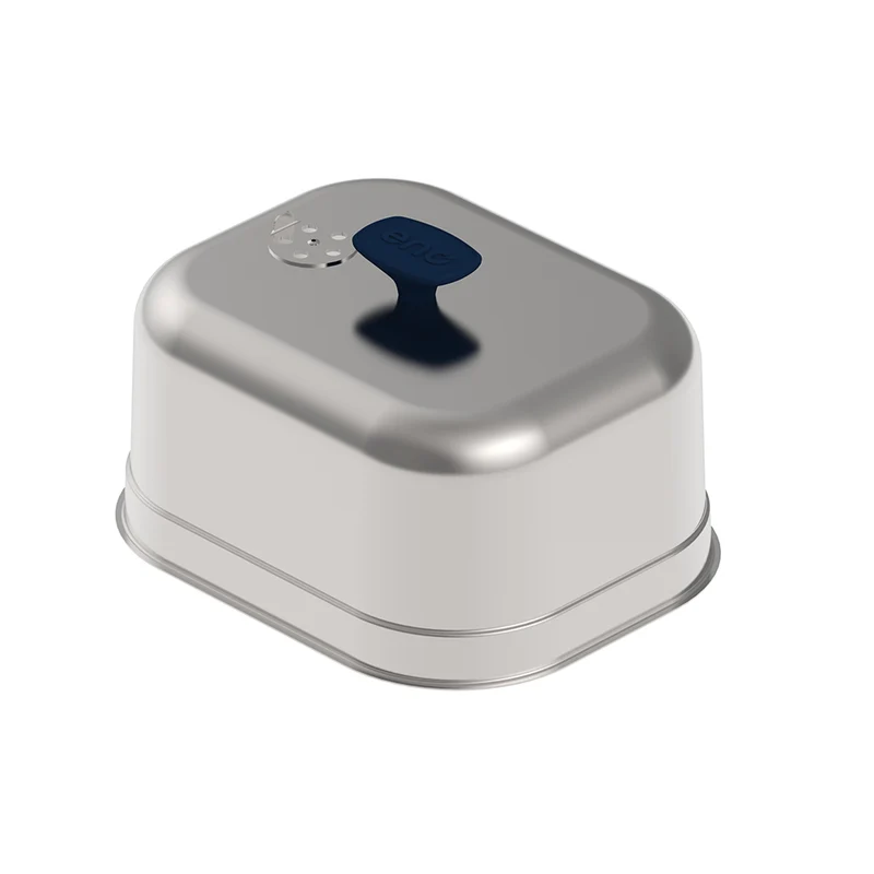Cloche rectangulaire en acier inoxydable poli pour Plancha