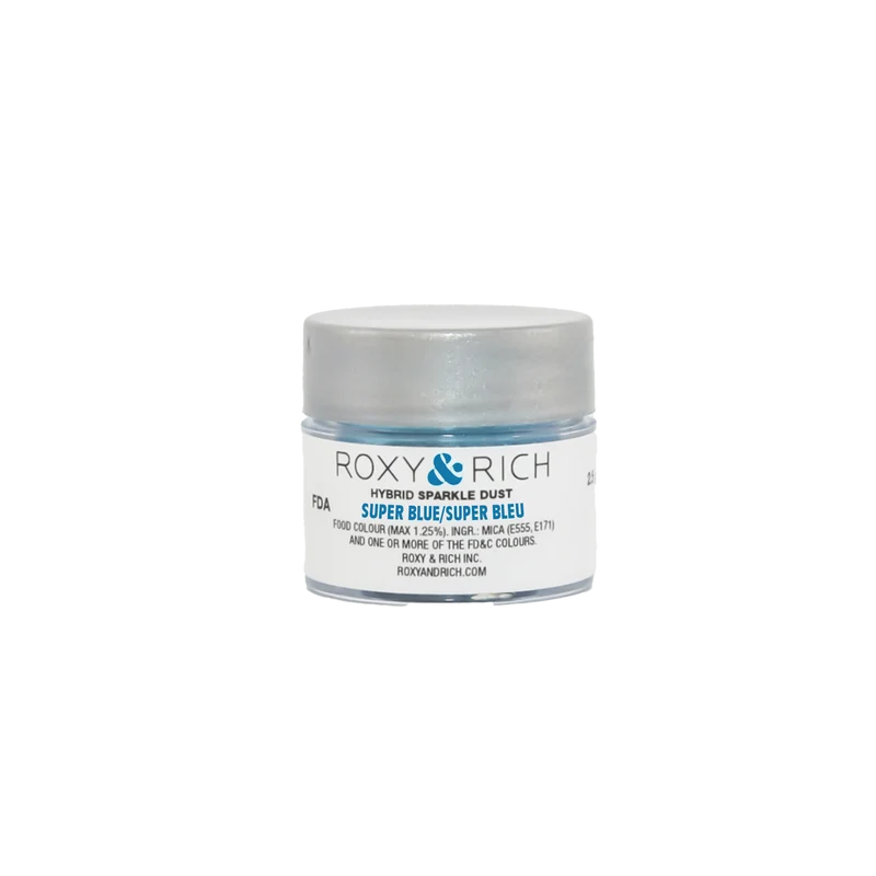 Poudre étincelante hybride Super Bleu