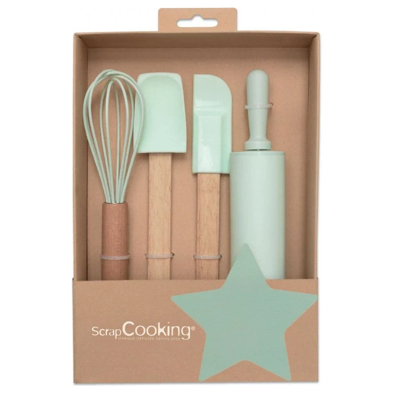 Coffret 4 ustensiles pâtisserie enfants