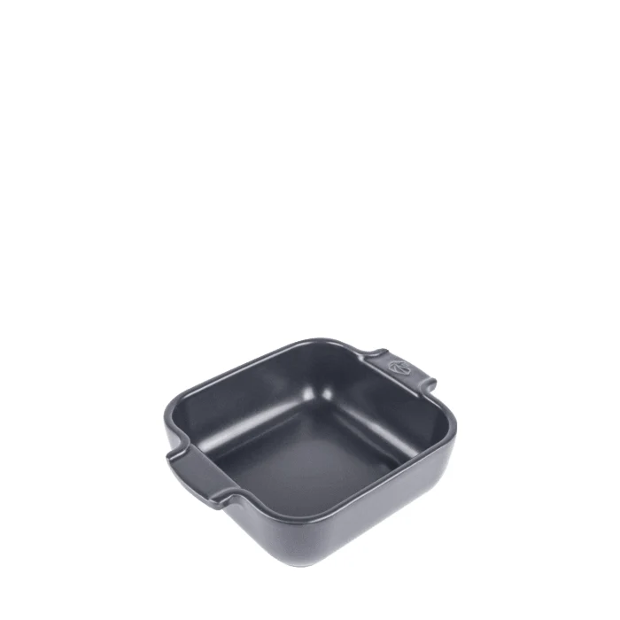 APPOLIA - Plat four en céramique carré Ardoise 18cm-7"