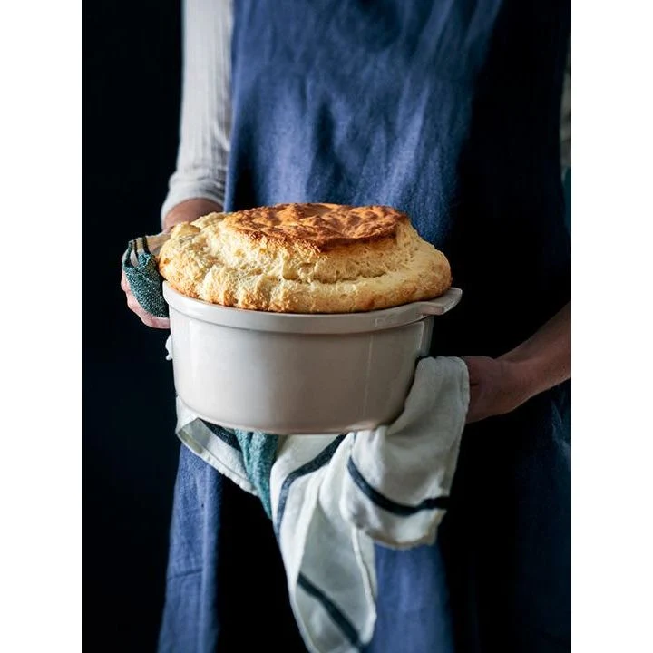 APPOLIA - Moule à soufflé en céramique Rouge 22cm-8,6"