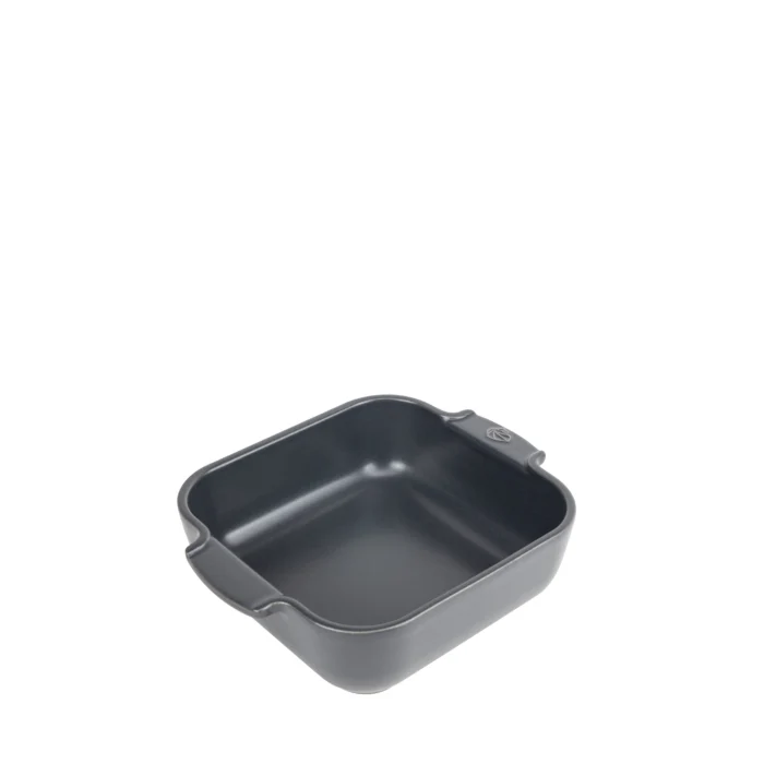 APPOLIA - Plat four en céramique carré Ardoise 36cm-14"